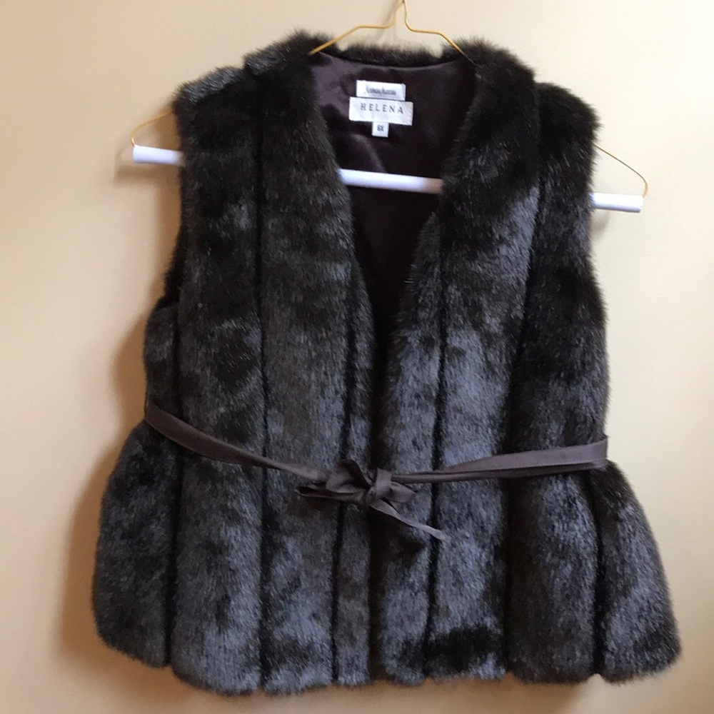 GIRLS FAUX FUR HELENA VEST
